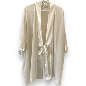 Victoria’s Secret Vintage Gold Label Y2K Ivory Wrap Robe Kimono Women’s One Size